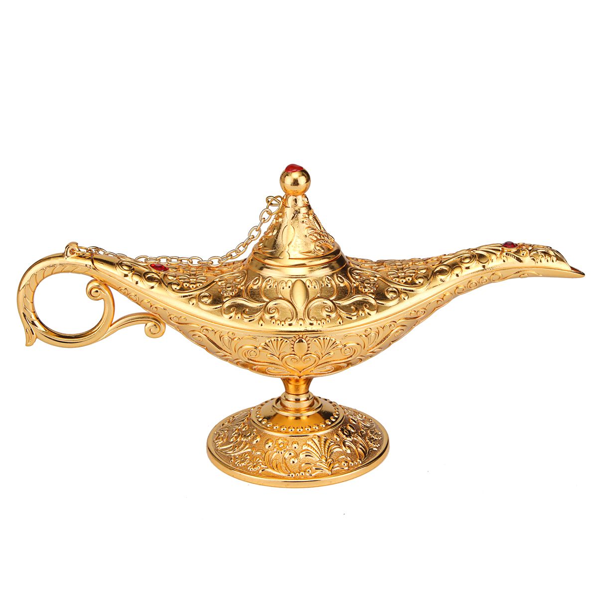 Large-Metal-Carved-Wishing-Desk-Lamp-Aladdin-Light-Wish-Pot-Collectable-Saving-1634830