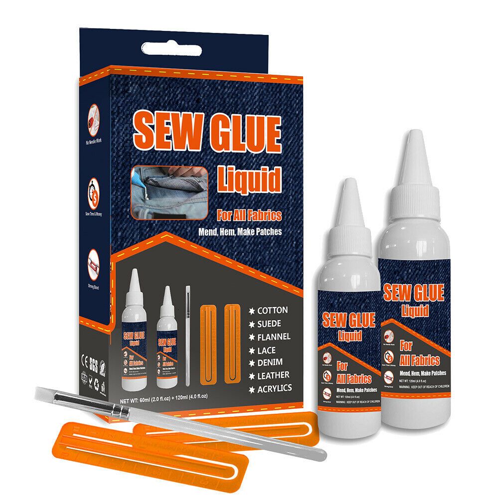 Liquid-Sewing-Solution-Ultra-flexible-No-Sew-Glue-Kit-Tools-12pcs-60-120ml-1604416