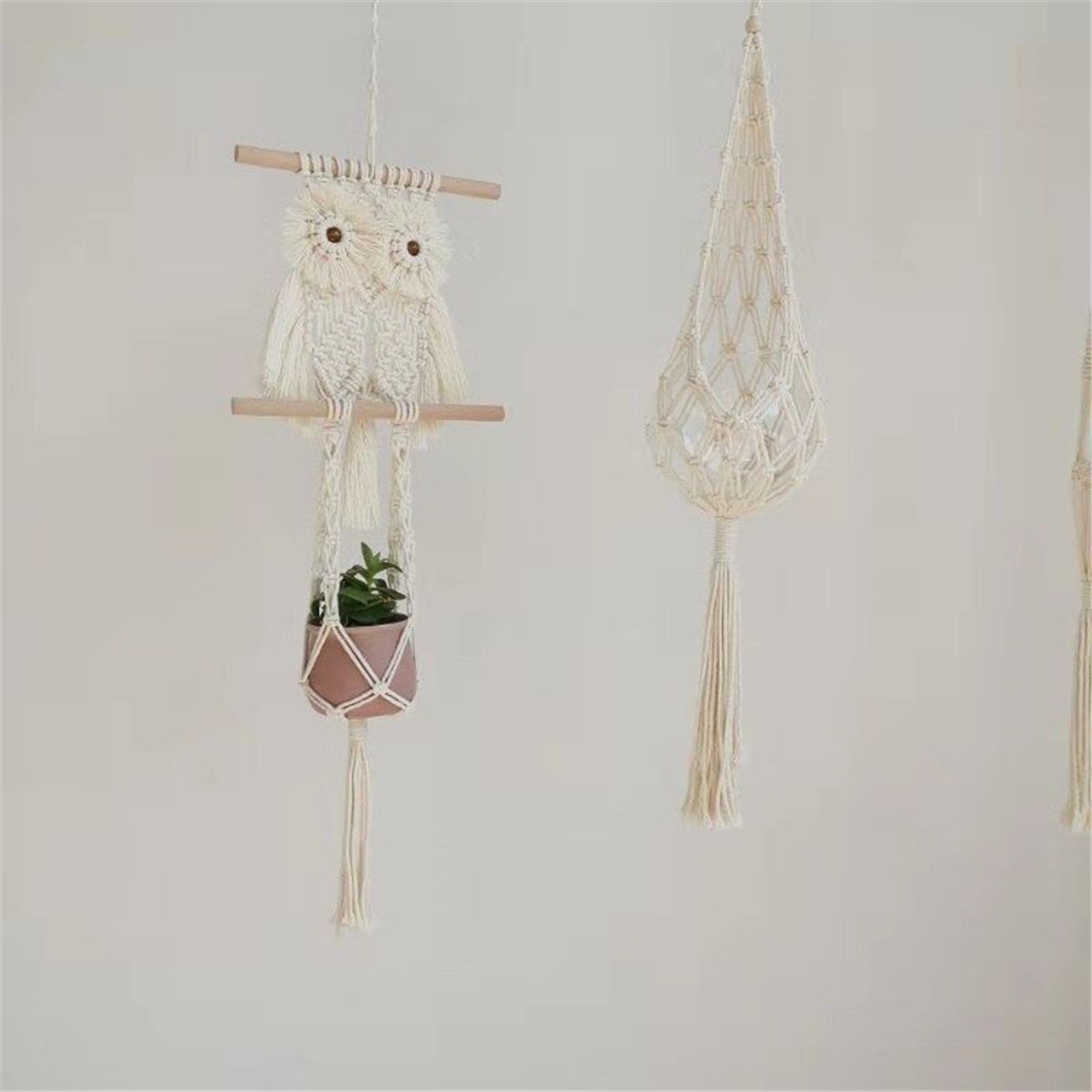 Macrame-Plant-Hanger-Indoor-Outdoor-Hanging-Planter-Owl-Stand-Flower-Pots-1765203