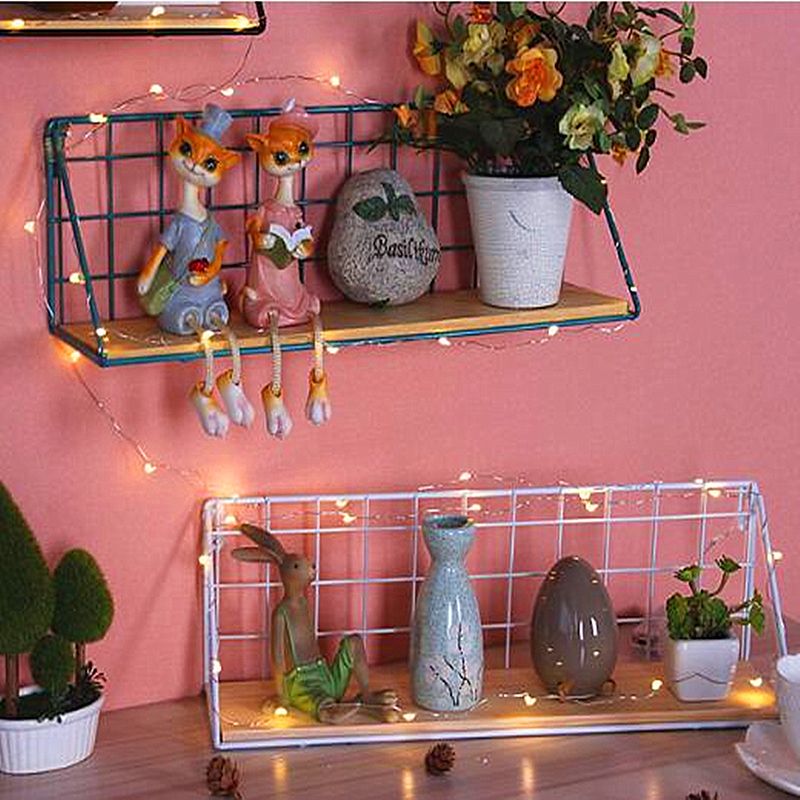 Modern-Wall-Shelf-Bracket-Metal-Wood-Storage-Hanging-Industrial-Hallway-Rack-Display-1311632