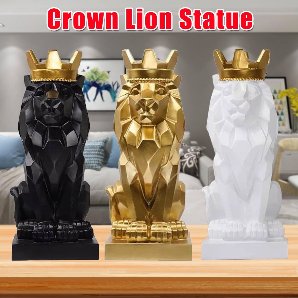 Nordic-Handsome-Crown-Lion-Resin-Statue-Handicraft-Home-Decor-Sculptures-Gift-1639847