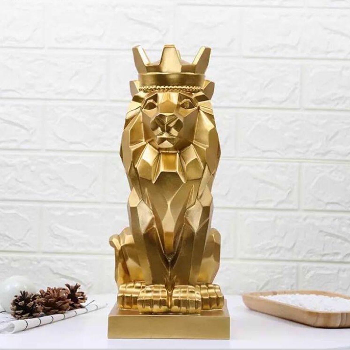 Nordic-Handsome-Crown-Lion-Resin-Statue-Handicraft-Home-Decor-Sculptures-Gift-1639847