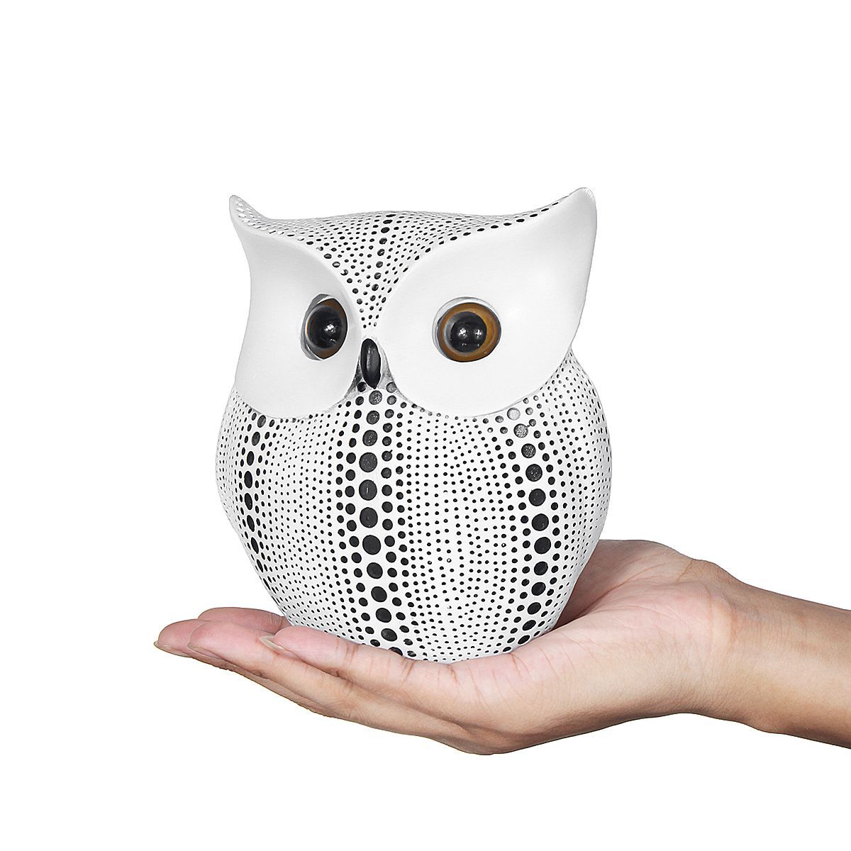 Nordic-Style-Minimalist-Craft-White-Black-Owls-Animal-Figurines-Resin-Miniatures-Home-Room-Decoratio-1557513