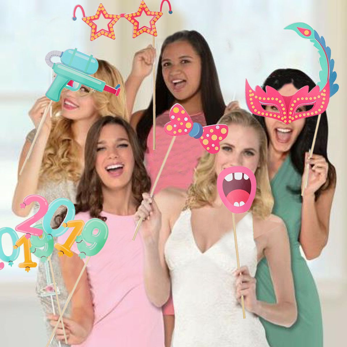 Photo-Booth-Props-Bridal-Shower-Hens-Night-Party-Wedding-Decor-Supplies-1470736