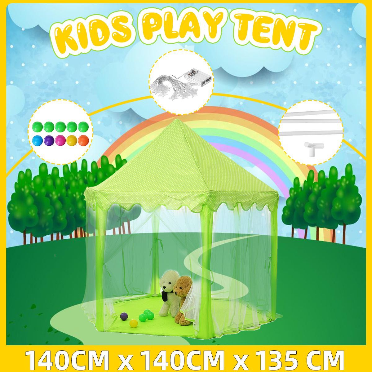 Princess-Castle-Play-Tent-Colorful-Fairy-House-Toys-Children-Kids-Canopy-1639172