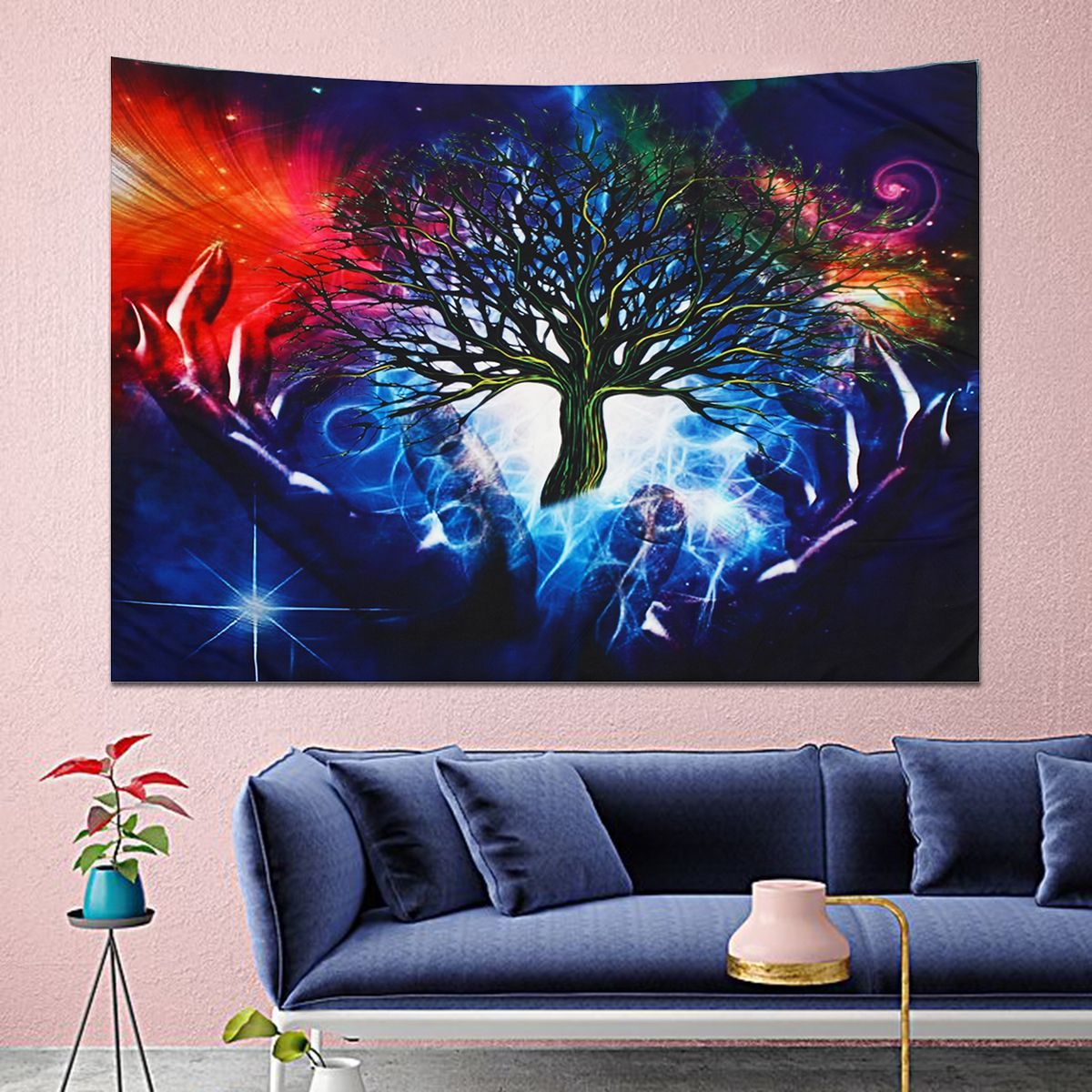 Psychedelic-Tree-Tapestry-Print-Wall-Hanging-Blanket-Home-Room-Decor-Bedspread-1523247