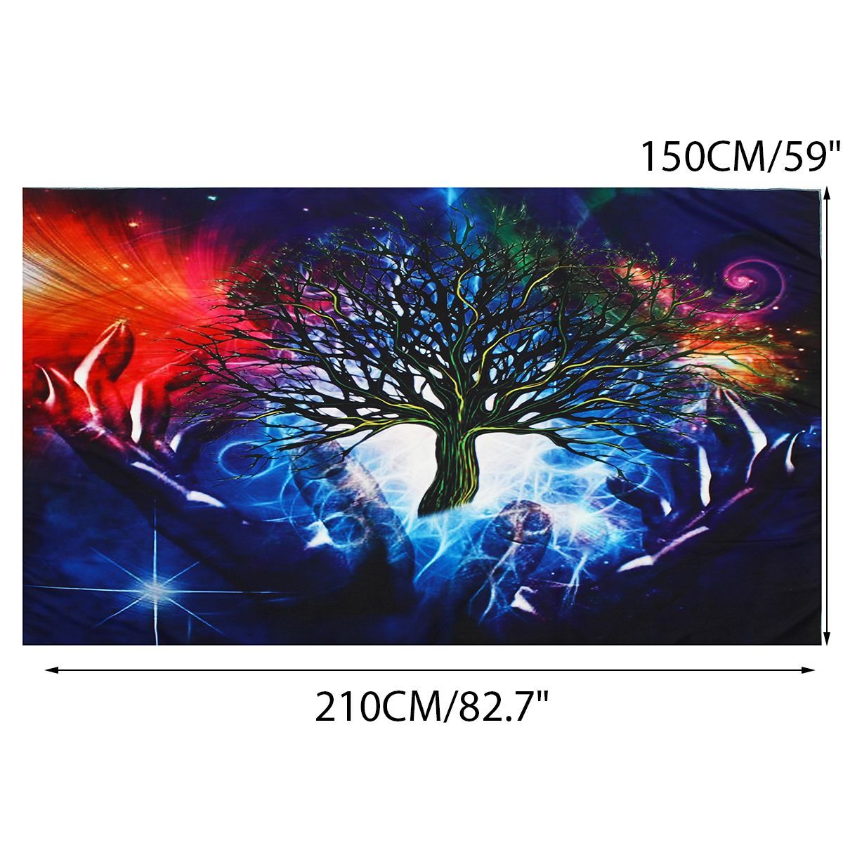 Psychedelic-Tree-Tapestry-Print-Wall-Hanging-Blanket-Home-Room-Decor-Bedspread-1523247