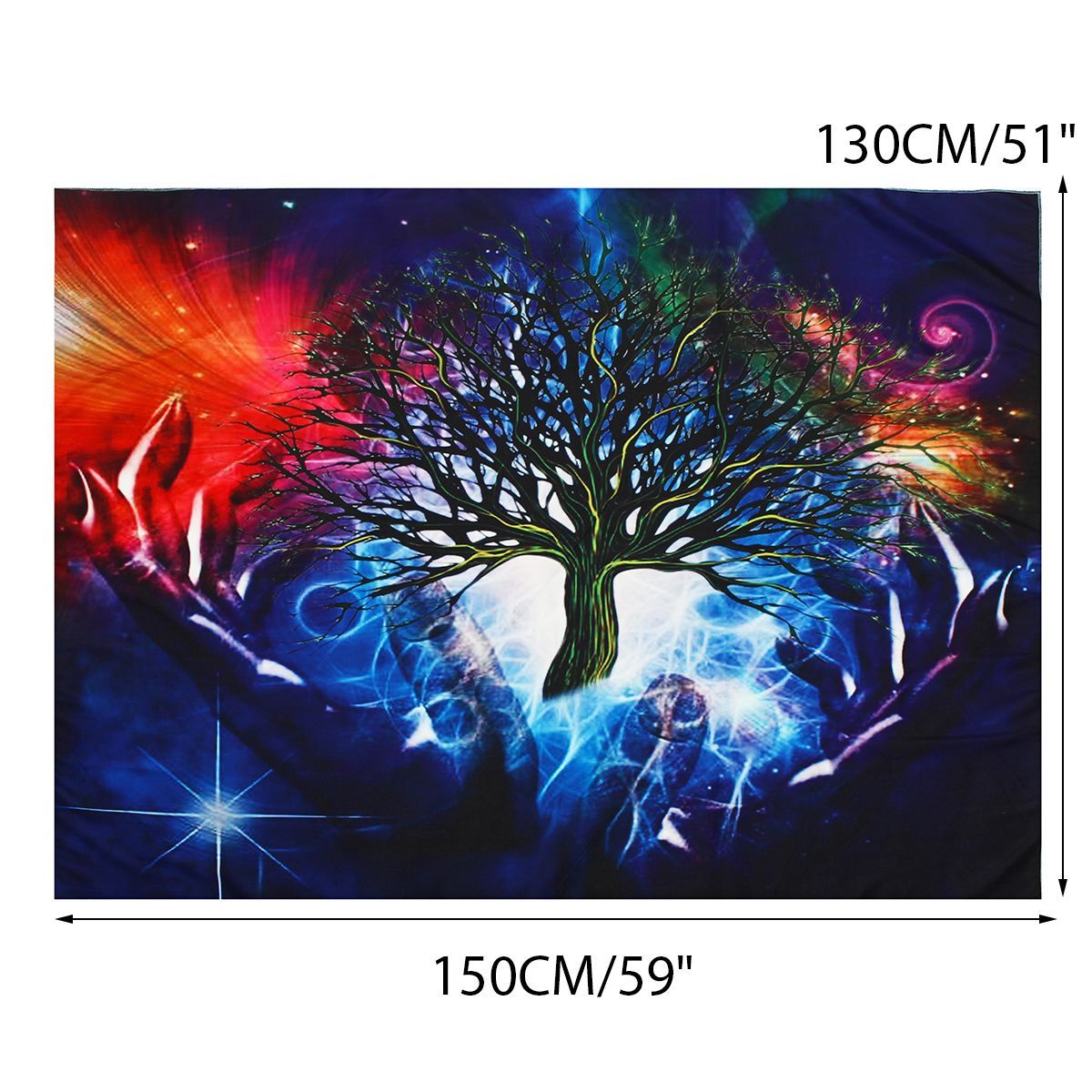 Psychedelic-Tree-Tapestry-Print-Wall-Hanging-Blanket-Home-Room-Decor-Bedspread-1523247