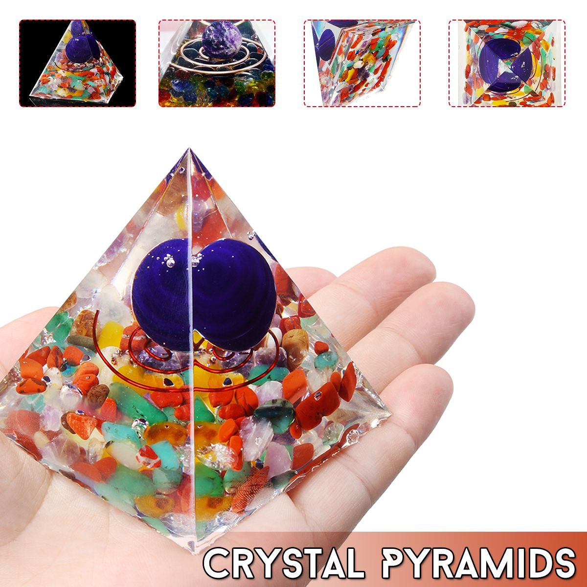 Reiki-Charged-Emerald-Clear-Quartz-Crystal-Orgone-Pyramid-Powerful-Decorations-1560801