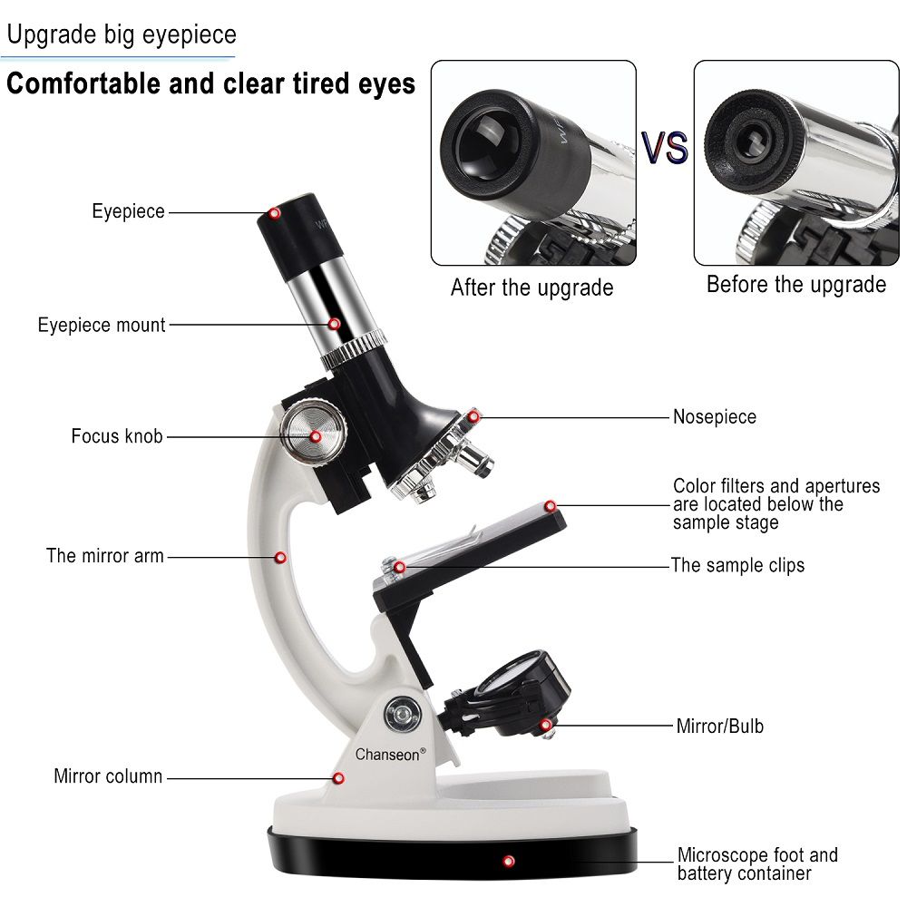 100X-1200X-Kids-Beginner-Biological-Microscope-Metal-Body-with-Phone-Holder-Adapter-Plastic-Slides-a-1594987