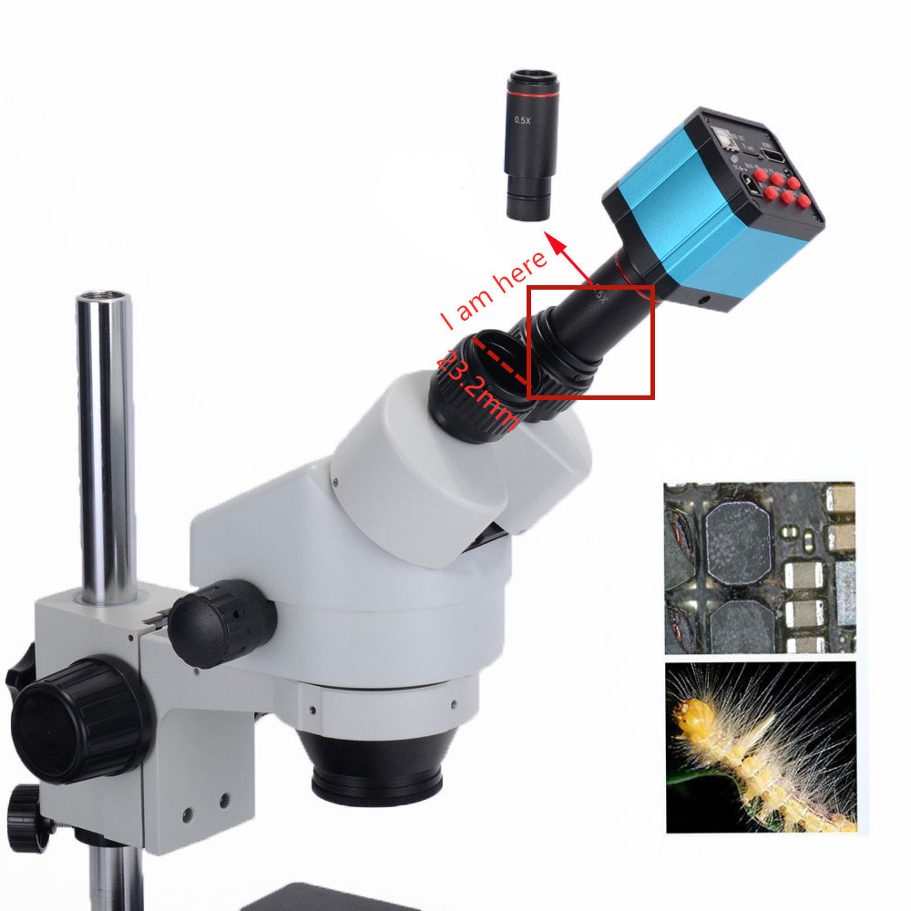 HAYEAR-2K-51MP-1080P-60FPS-HDMI-USB-Electronic-Industrial-Microscope-Camera-05X-Eyepiece-Adapter-30m-1705003