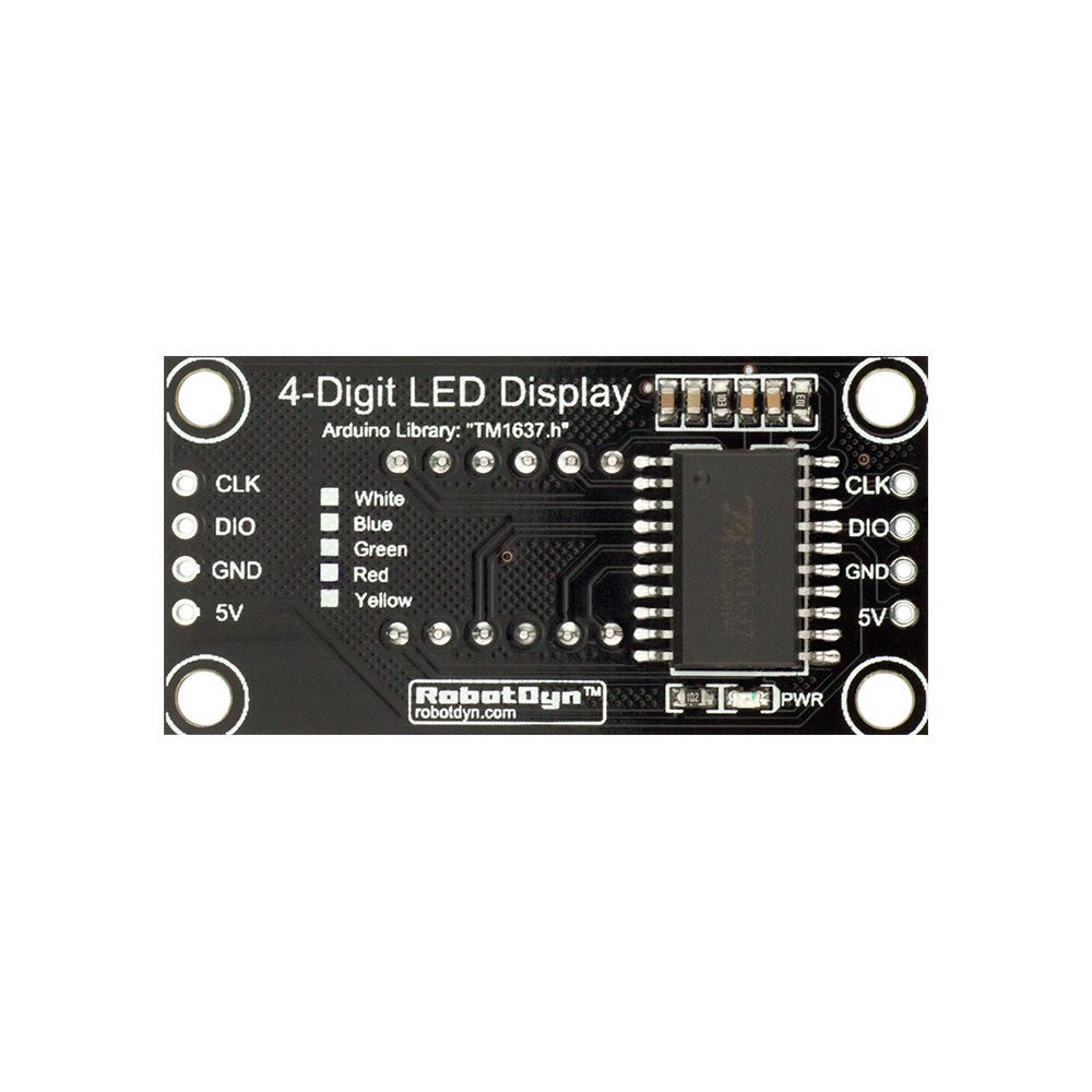 30pcs-036-Inch-4-Digit-LED-Display-Tube-7-segments-TM1637-30x14mm-Yellow-Decimal-Point-Module-1697771