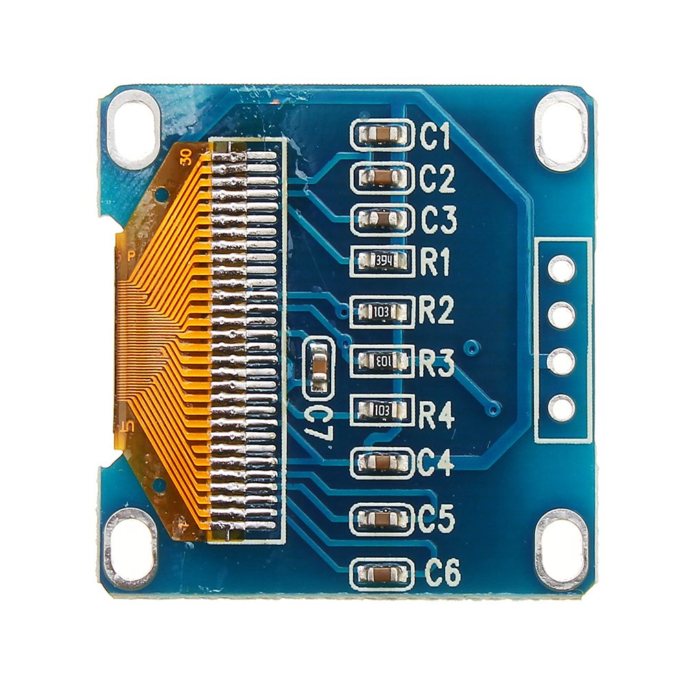 5Pcs-096-Inch-4Pin-White-IIC-I2C-OLED-Display-Module-12864-LED-971295