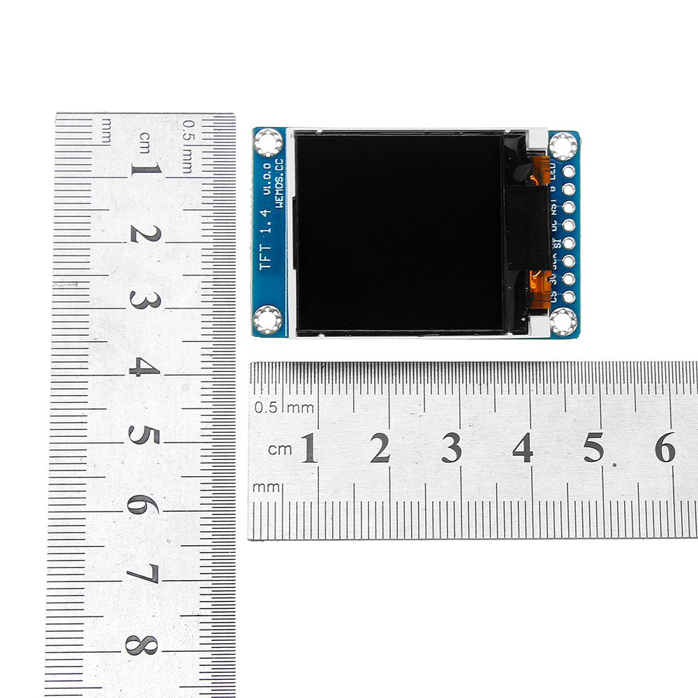 5pcs-Wemosreg-ESP8266-14-Inch-LCD-TFT-Shield-V100-Display-Module-For-D1-Mini-Board-1464128