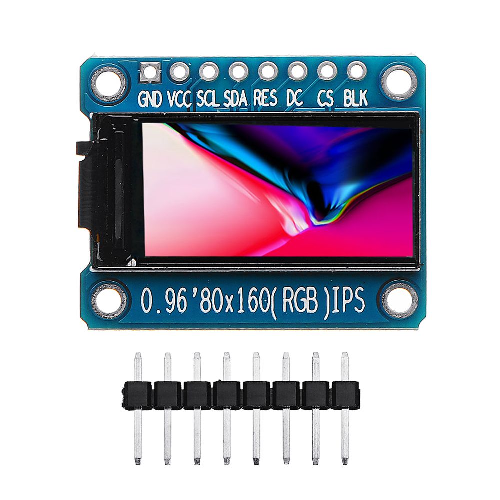 Geekcreit-096-Inch-7Pin-HD-Color-IPS-Screen-TFT-LCD-Display-SPI-ST7735-Module-1370911