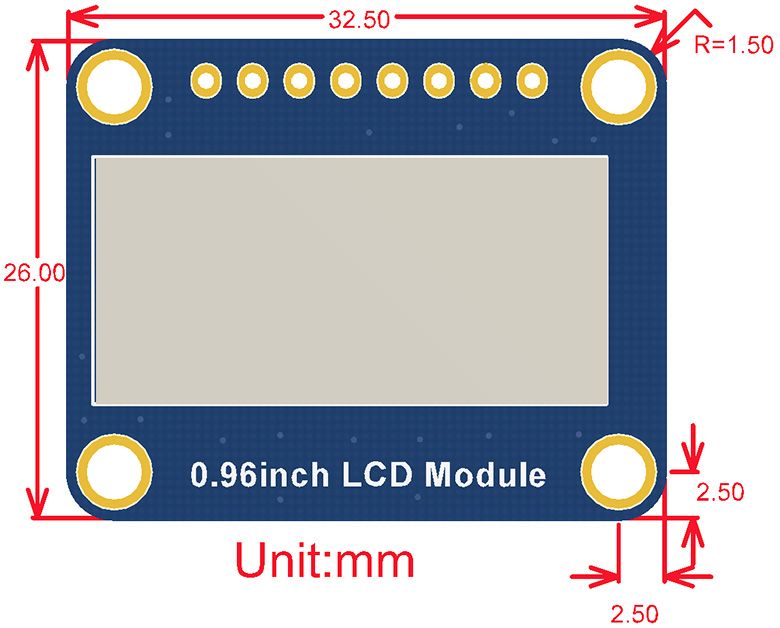 Wavesharereg-096-inch-Color-LCD-Expansion-Board-Module-IPS-Screen-SPI-Interface-compatible-For-Ardui-1750694