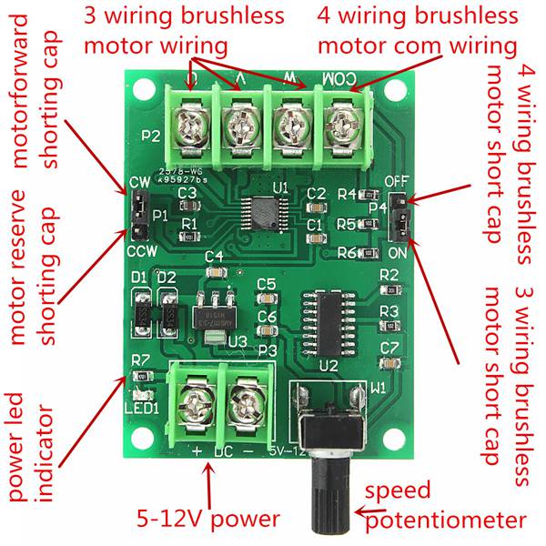 3pcs-5V-12V-DC-Brushless-Motor-Driver-Board-Controller-For-Hard-Drive-Motor-34-Wire-1171959