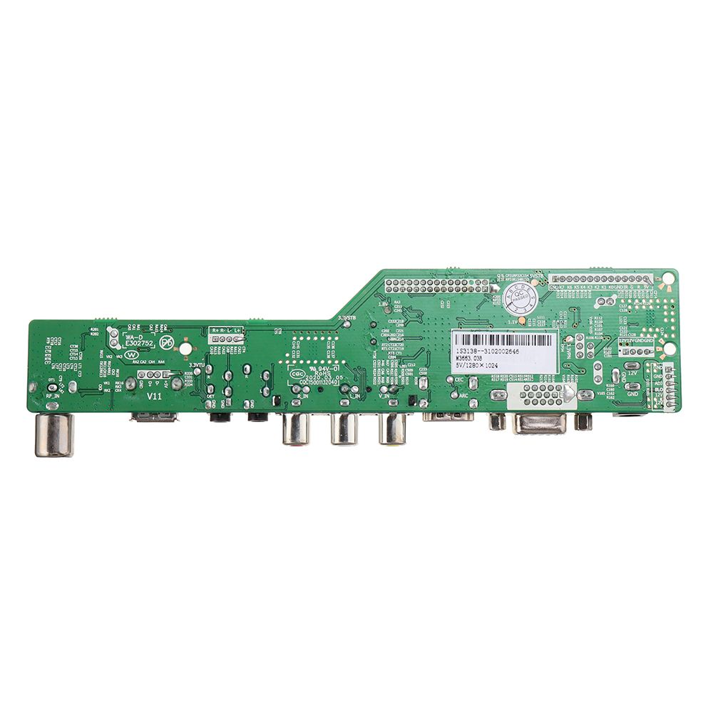 Digital-Signal-M366303B-DVB-T2-Universal-LCD-TV-Controller-Driver-Board-TVPCVGAHDMIUSB7-Key-Button2c-1760164