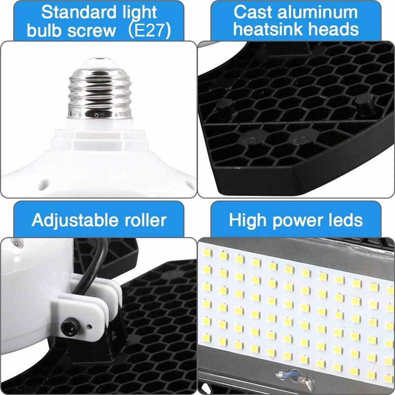 AC100-270V-E27-55W-6500K-540LED-Garage-Light-Bulb-IP65-Deformable-Foldable-Shop-Lamp-1598357