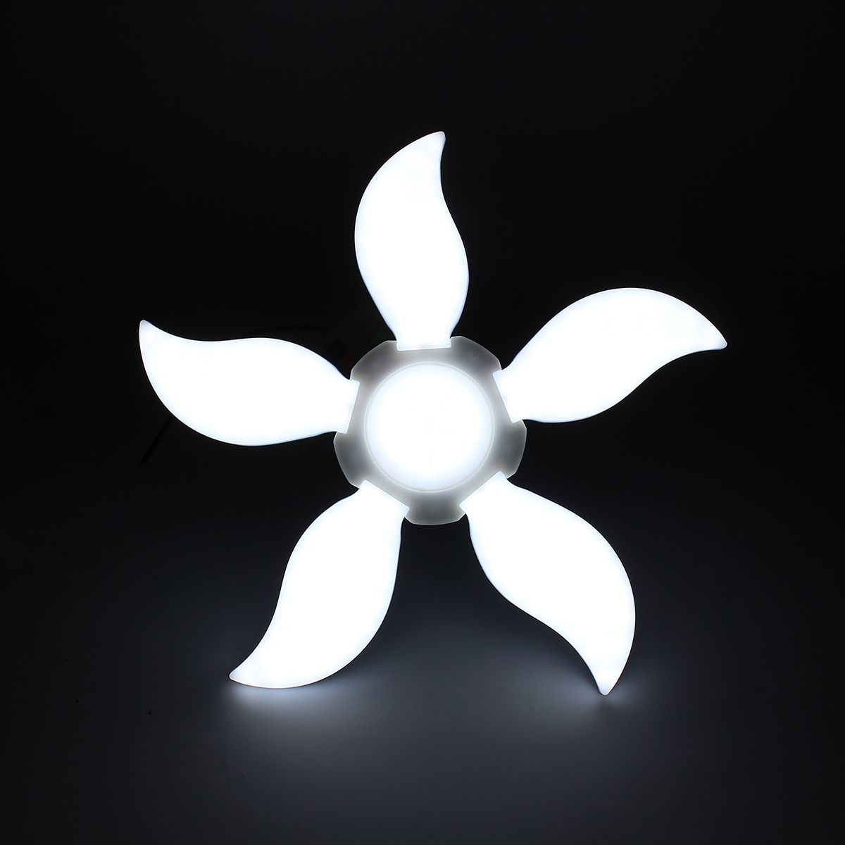 AC220VAC85-265V-Pure-White-E27-2835-SMD-75W-Five-leaf-Petal-Lamp-Ceiling-Adjustable-LED-Garage-Light-1592216