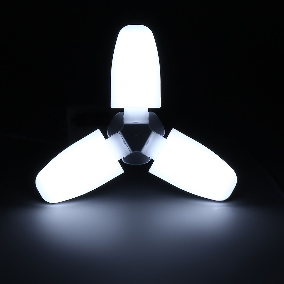 AC85-265V-35W45W-E27-Deformable-LED-Garage-Light-Foldable-Fan-Three-Blade-Ceiling-Workshop-Lamp-Bulb-1696862