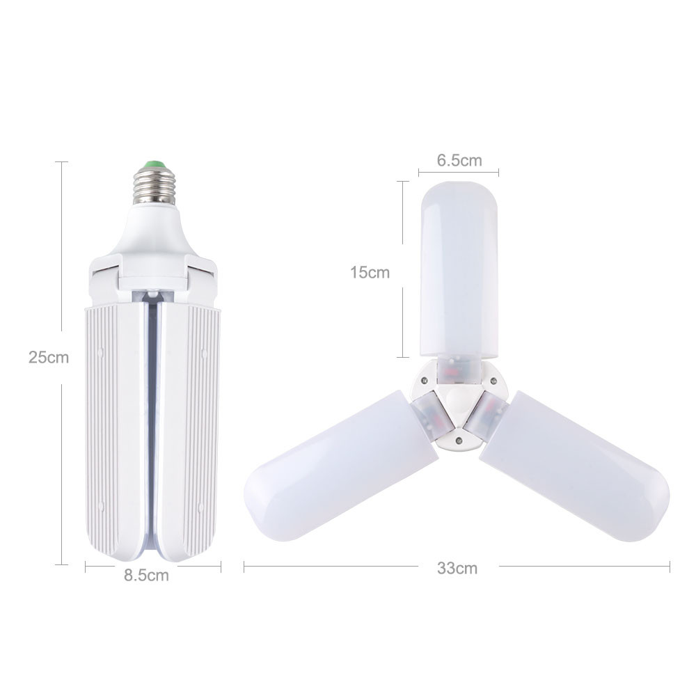 AC85-265V-45W-E27-Warm-White-2835-228-LED-Foldable-Fan-Blade-Angle-Adjustable-Indoor-Light-Bulb-1469862