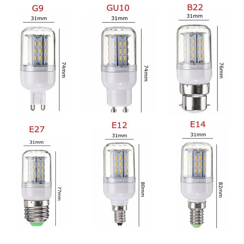 Dimmable-4W-E27-E14-E12-G9-GU10-B22-4014-SMD-LED-Corn-Light-Bulb-Lamp-AC220V-1126420
