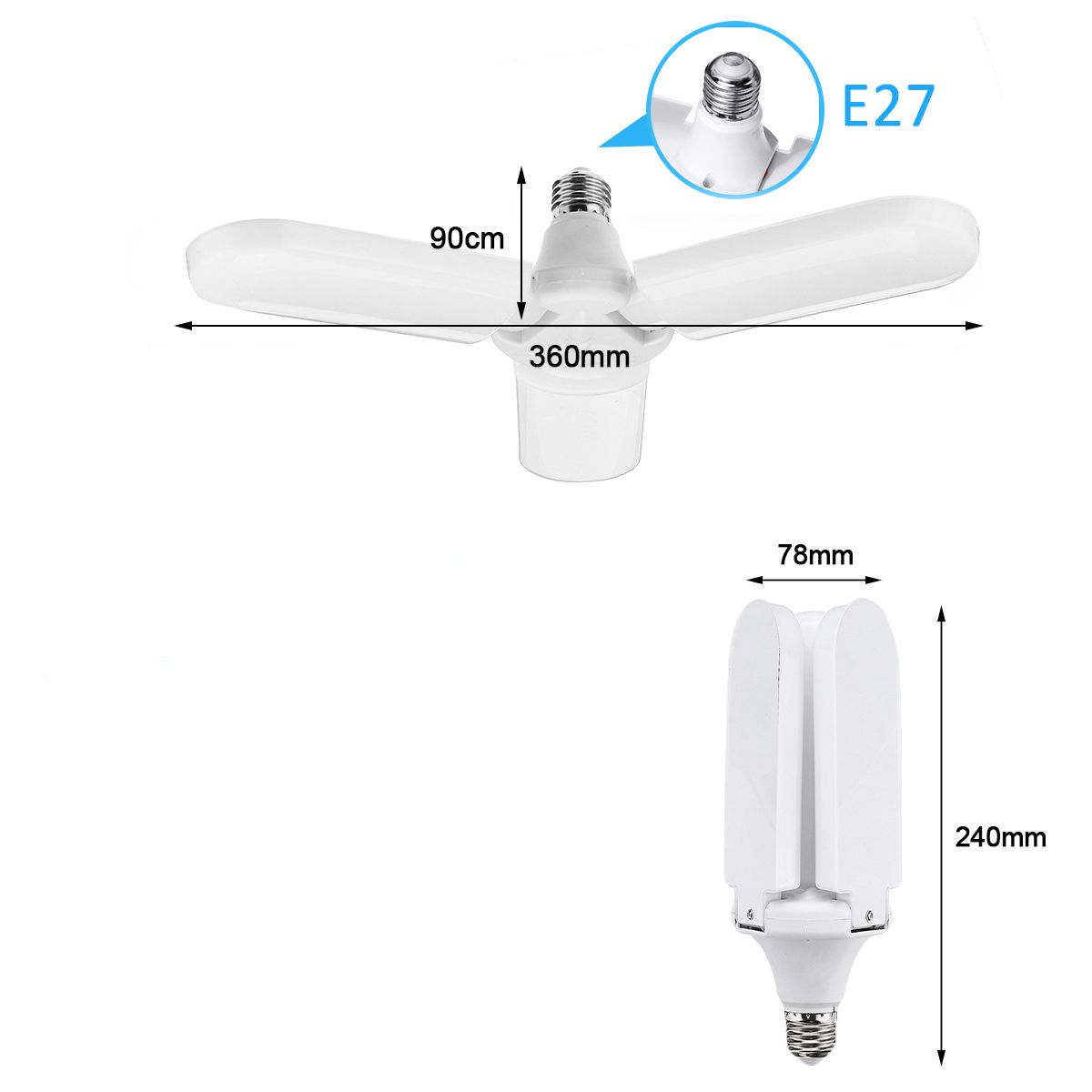 E27-45W-Foldable-LED-Light-Bulb-Deformable-Ceiling-Fixture-Workshop-Garage-Lamp-AC85-265V-AC165-265V-1645766