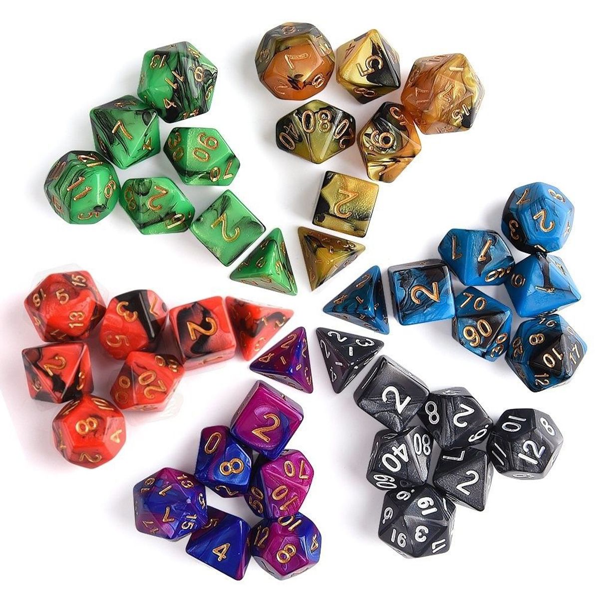 42Pcs-6-Sets-Polyhedral-Dice-6-Colors-DampD-RPG-With-6-bags-1238228