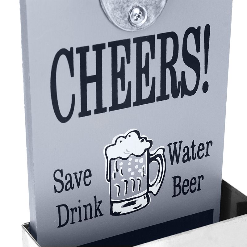 Beer-Bottle-Opener-With-Cap-Catcher-Wall-Mounted-Beer-Coke-Home-Kitchen-Bar-Vintage-1225093