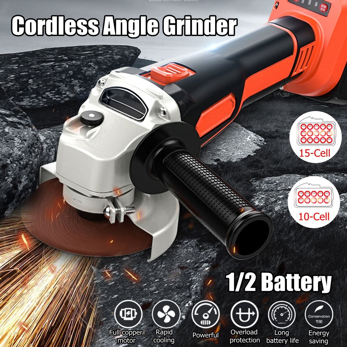 21800mah29800mah-Electric-Angle-Grinder-Lithium-Ion-Battery-Cut-Off-ToolGrinder-Cordless-Polisher-Po-1424117