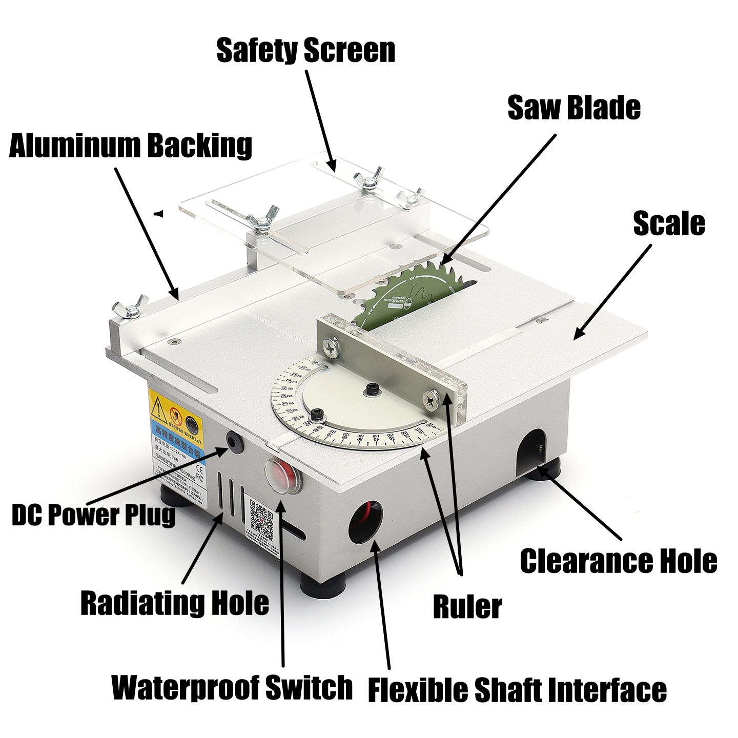 Raitooltrade-T5-Mini-Precision-Table-Saw-DIY-Woodworking-Lathe-Polisher-Drilling-Machine-DC-12-24V-1140725