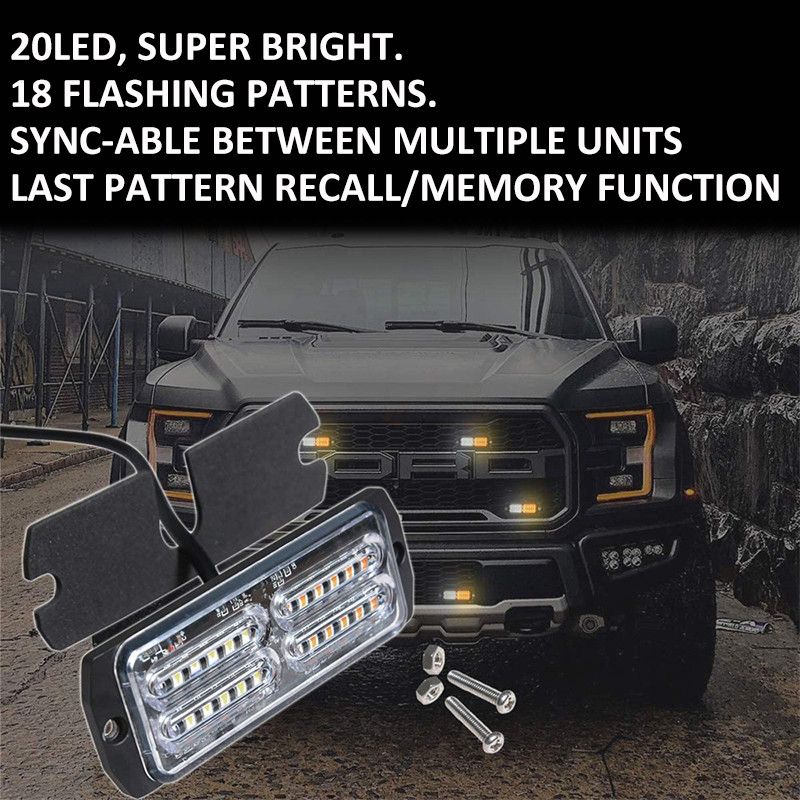 20LEDS-Led-Warning-Light-Emergency-Hazard-Warning-Strobe-Light-Amber-Surface-Mount-for-Car-Truck-1751956