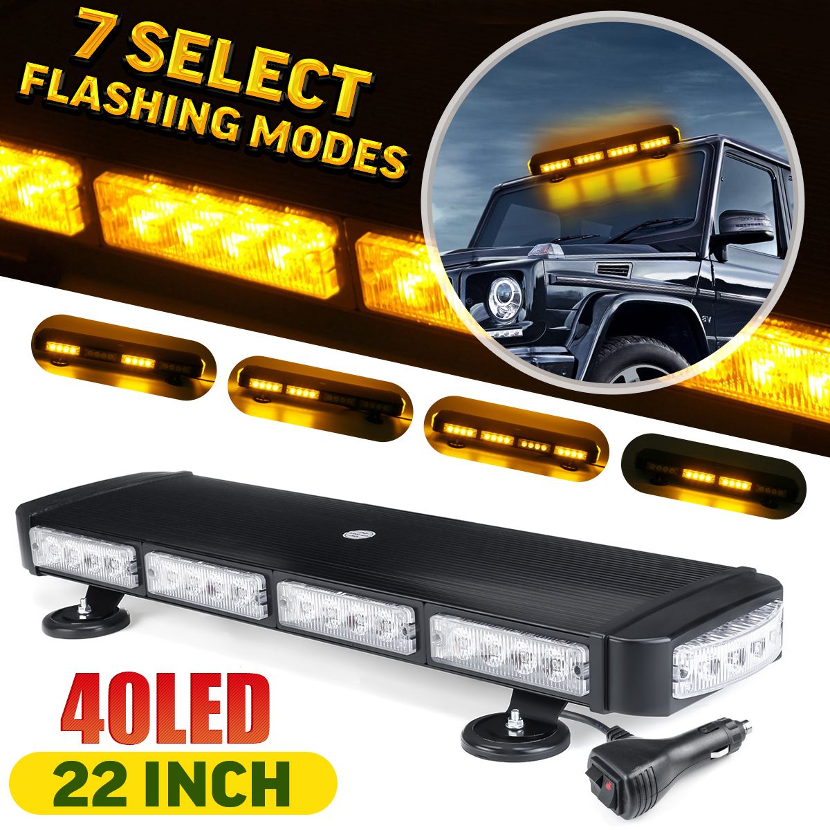 22Inch-40LED-Car-Roof-Top-Warning-Strobe-Light-Bar-7-Flashing-PatternS-Beacon-Magnetic-Amber-Lamp-1698866