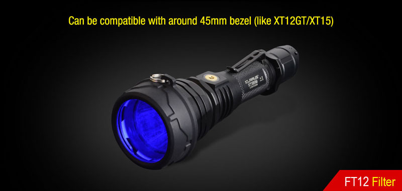Klarus-FT12-45mm-LED-Flashlight-Bezl-Filter-For-Klarus-XT12GTXT15-1224306
