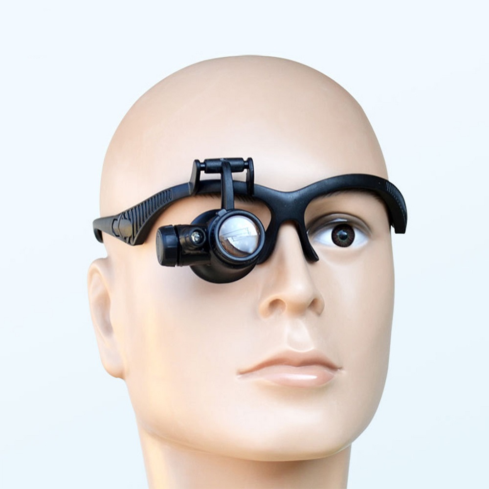 Magnifying-Glass-Magnifier-Single-Eye-Multifunctional-Headband-LED-Light-Jeweler-Repair-with-Lens-1700463
