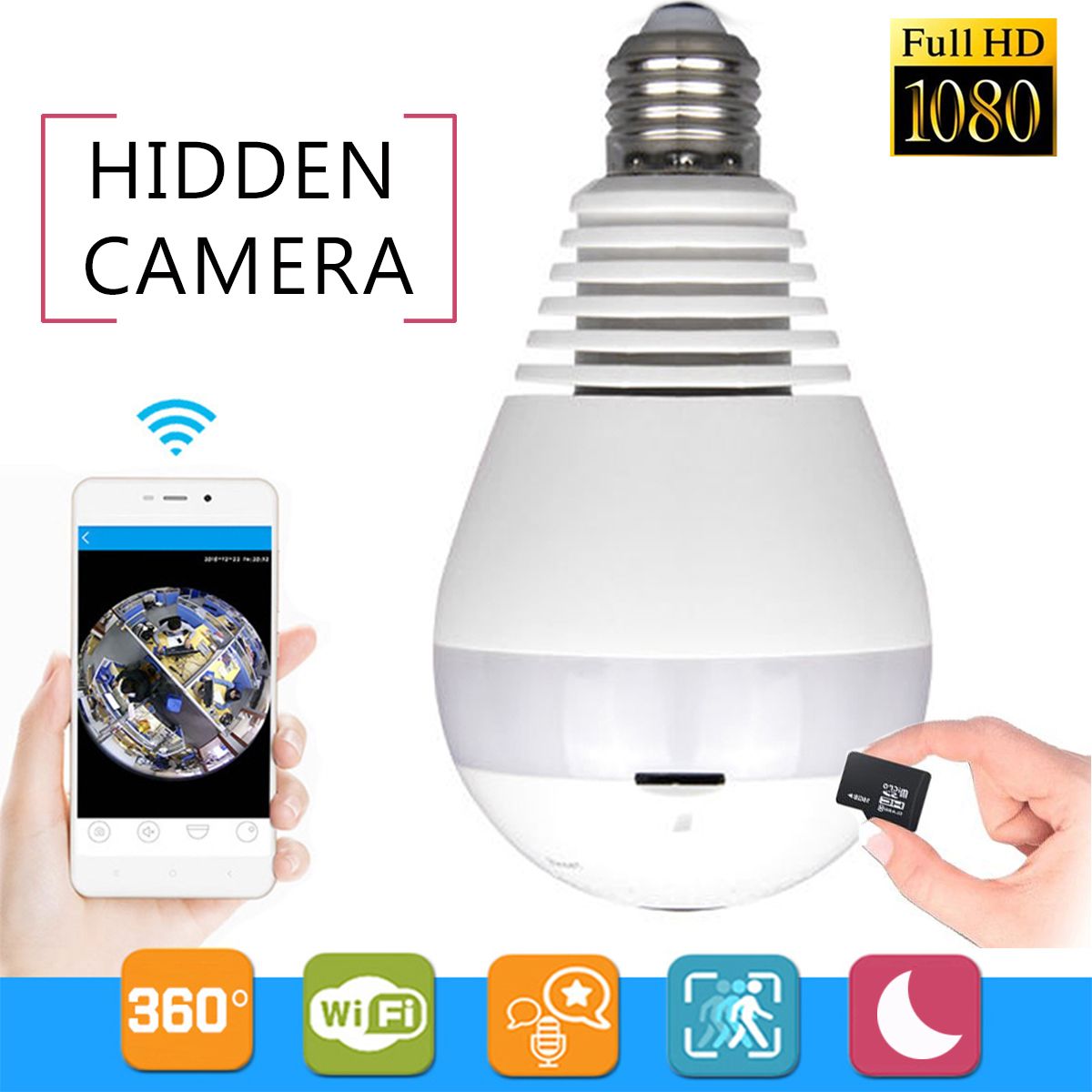 360deg-Panoramic-Hidden-Fisheye-Camera-LED-Light-Bulb-1080P-HD-Wifi-CCTV-Security-1209866