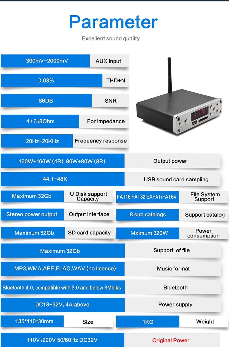 FX-Audio-M-160E-bluetooth-40-Digital-Audio-Amplifier-160Wx2-USBSDAUXPC-USB-Loseless-Player-For-APEWM-1379828