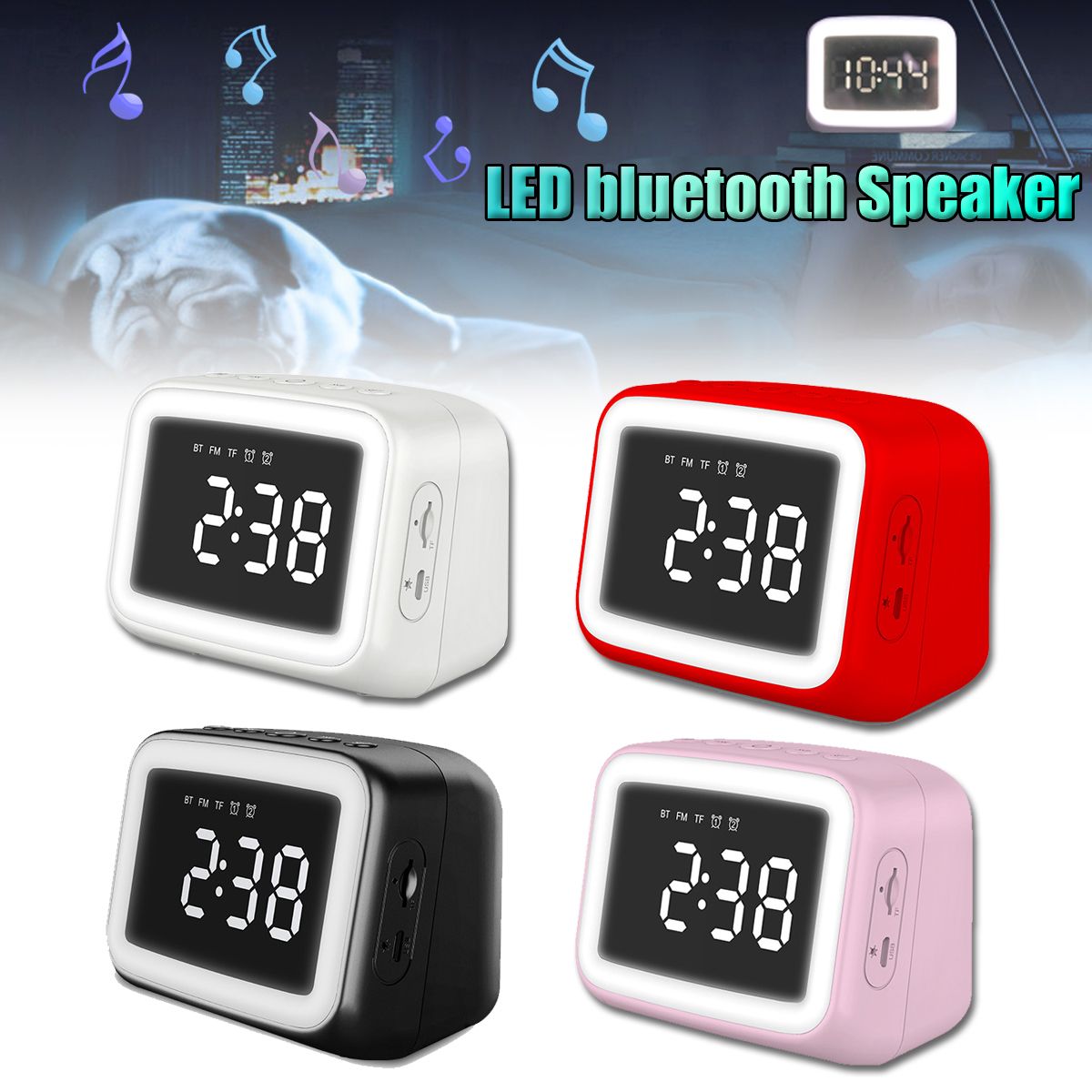 Digital-Alarm-Clock-FM-Radio-Wireless-bluetooth-50-LED-Mirror-With-Speaker-1752623