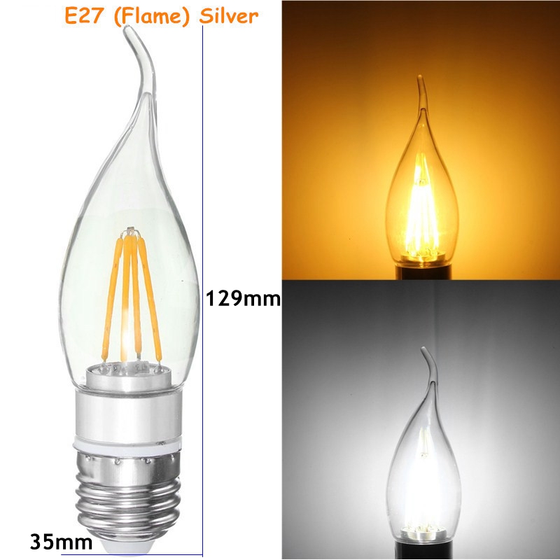 E27-E14-E12-B22-B15-4W-Silver-Pull-Tail-Incandescent-Light-Lamp-Bulb-Non-Dimmable-110V-1136595