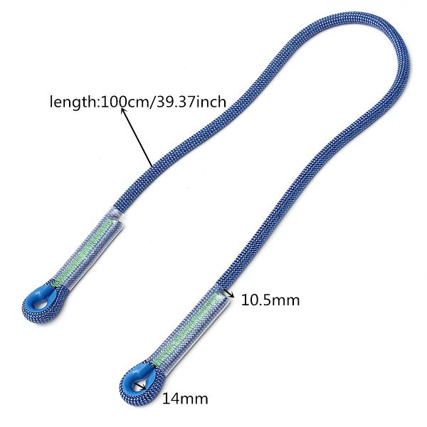 100CM-Rock-Climbing-Harness-Safety-Loop-Sling-Tree-Abseil-Rescue-Rope-1103222