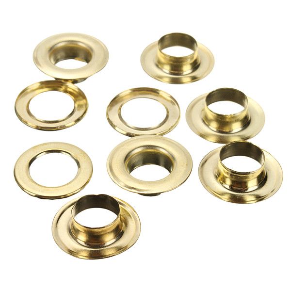 100pcs-Brass-Coated-Canvas-Buckle-Quick-Snap-Fastener-Buttons-Screws-Kits-1085833