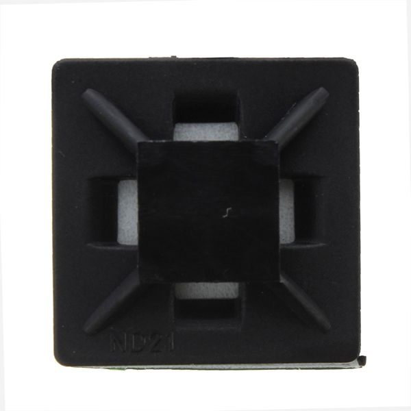 100pcs-Self-Adhesive-Cable-Zip-TiE-mount-Base-Holder-Clip-Bracket-Square-987426