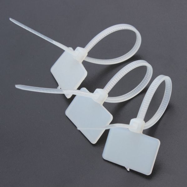 100pcs-White-Nylon-Zip-Cable-Tie-Label-Strap-Strip-With-Marking-Tag-3X100mm-1006680