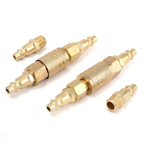 10Pcs-14inch-NPT-Brass-Coupler-Adapter-Quick-Disconnect-Hose-Fittings-1076483