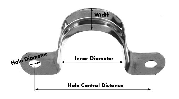 10Pcs-16-32mm-304-Stainless-Steel-Pipe-Strap-Clamp-Holder-Fastener-with-Screws-1241157