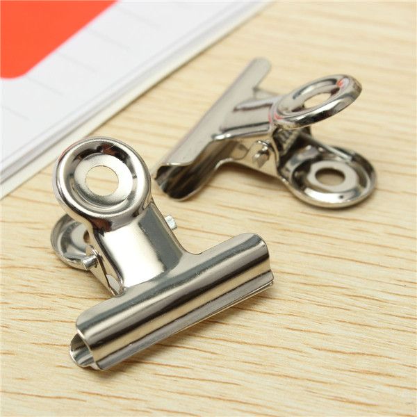 10Pcs-22mm-Stainless-Steel-Silver-Clip-Letter-Paper-File-Clamps-1068055