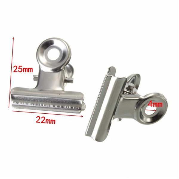 10Pcs-22mm-Stainless-Steel-Silver-Clip-Letter-Paper-File-Clamps-1068055