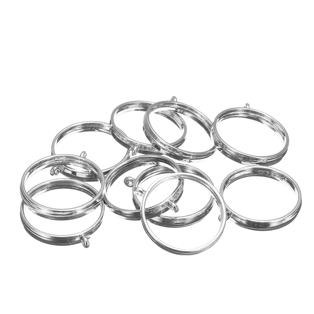 10Pcs-25mm-Silver-Pendant-Trays-Bezel-Cabochon-Setting-Jewelry-Blank-Round-Pendant-1214088