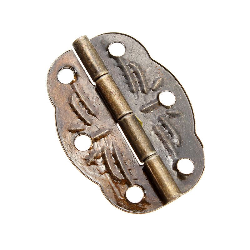 10Pcs-30mmx22mm-Antique-Bronze-Door-Butt-Hinges-Cabinet-Gate-Closet-Butt-Hinges-With-Screws-1254760